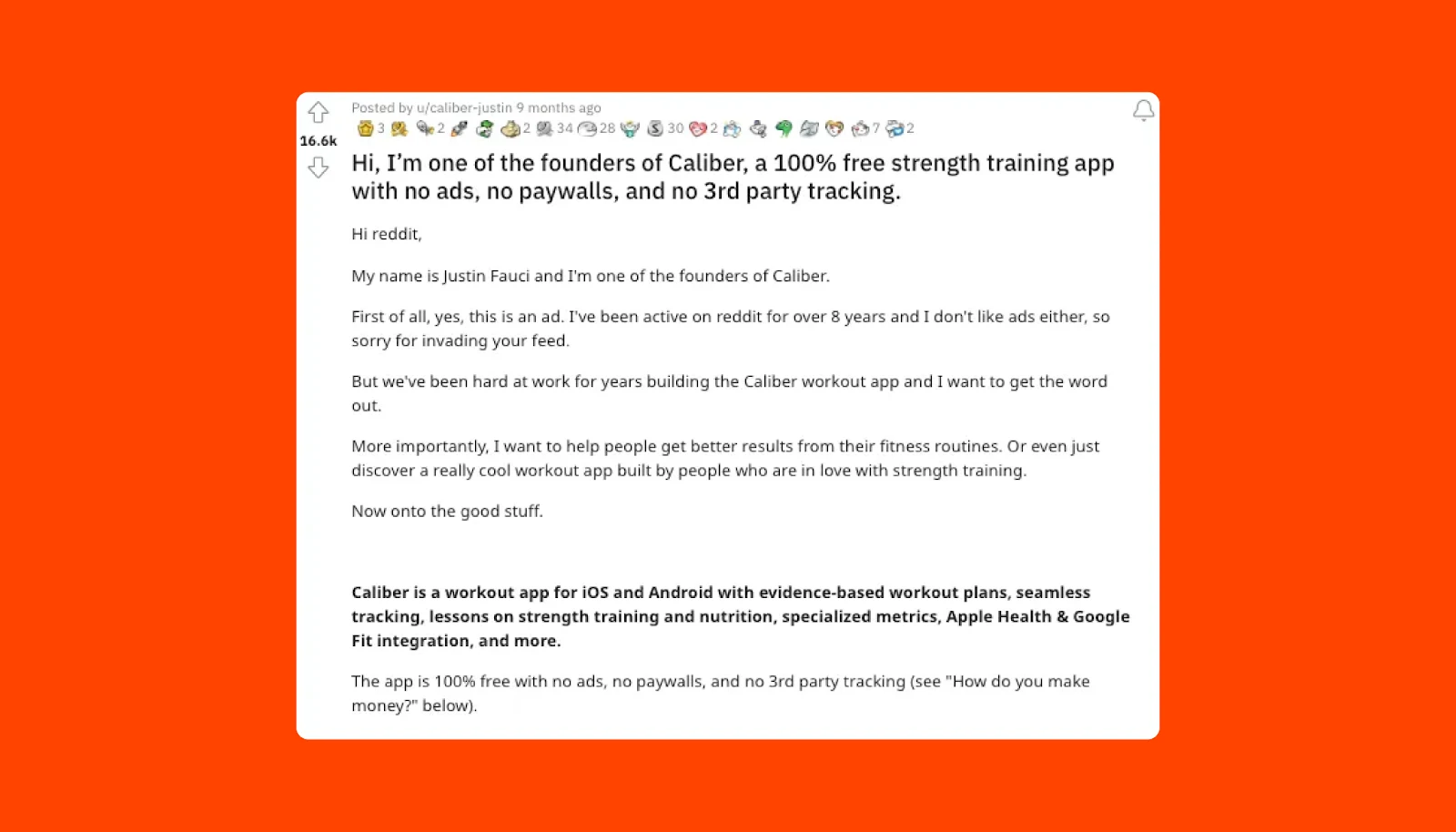 Caliber Fitness 免费应用推广