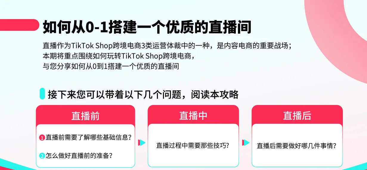 如何从0-1搭建TikTok直播间？