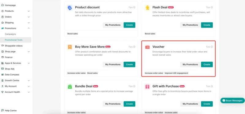TikTok Shop卖家如何创建聊天优惠券？
