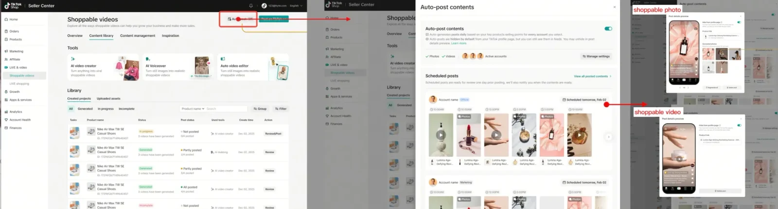 TikTok Shop短视频&图文 AIGC 自动发布功能介绍