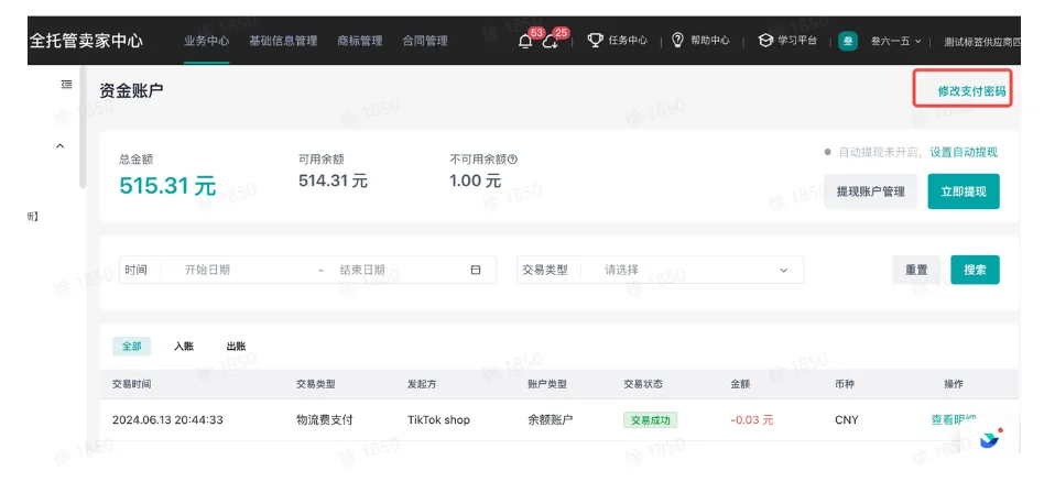 TikTok Shop E-Wallet资金账户常见问题有哪些？