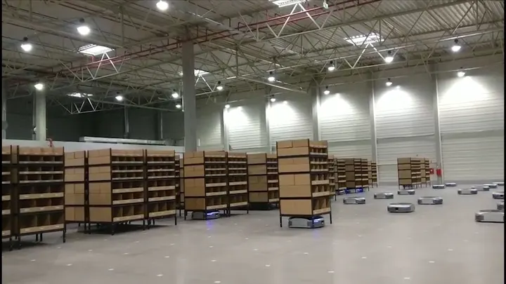 MW机器人智能仓仓库实景