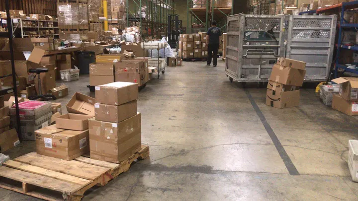 淘贸洛杉矶仓仓库实景