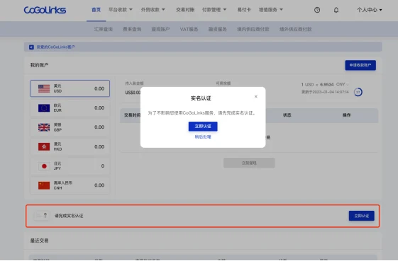 CoGoLinks注册流程